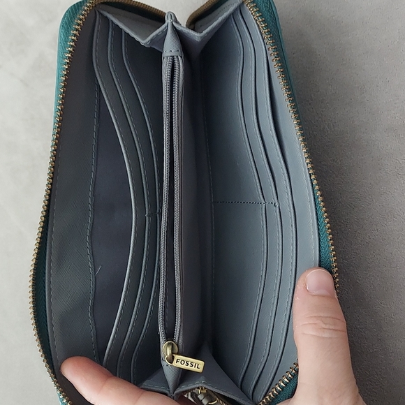 Fossil full size wallet green - Picture 3 of 8